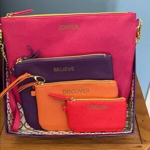 Women's Colorful Clutch Set